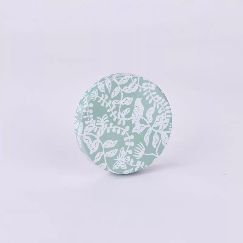 Személyre szabott nyomtatott ón gyertya edény fedél