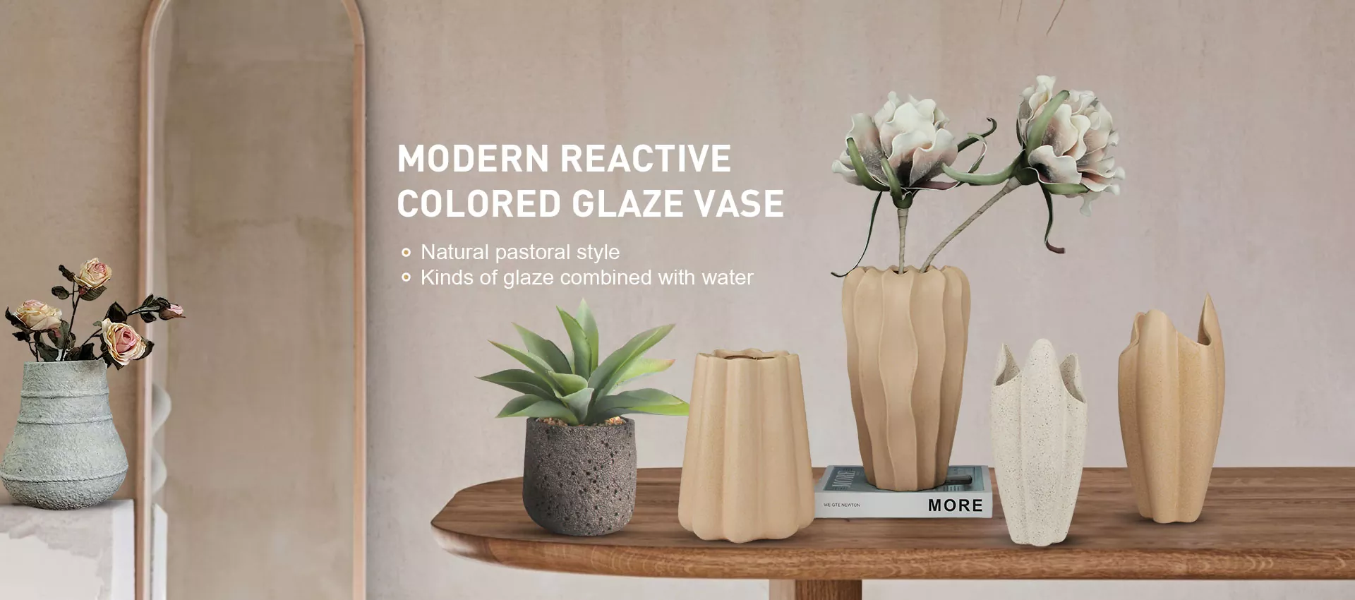 Dekoratív kerámia váza Dekoratív kerámia váza