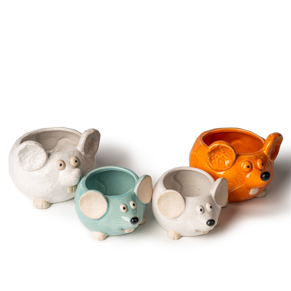 Egér alakú kerámia gyertyatartók: aranyosságot és melegséget hoz az életbe