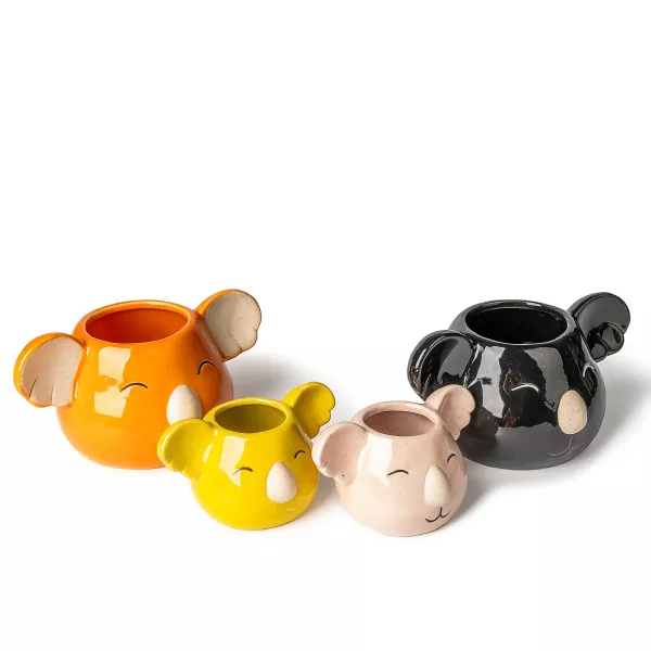 Koala alakú kerámia gyertyatartók