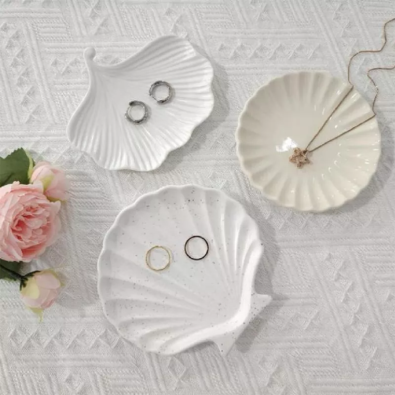 Héj- és tengeri csillag kerámia ékszer tálca